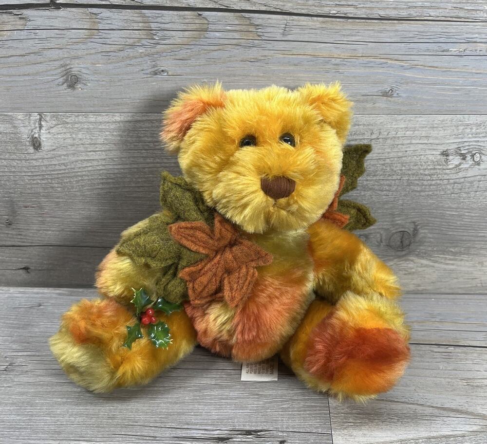 Dan Dee Laurell's Attic Fall Autumn Teddy Bear Small 7" Plush Thanksgiving